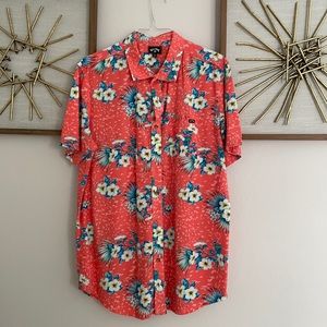 Billabong short-sleeve button-down shirt in XL